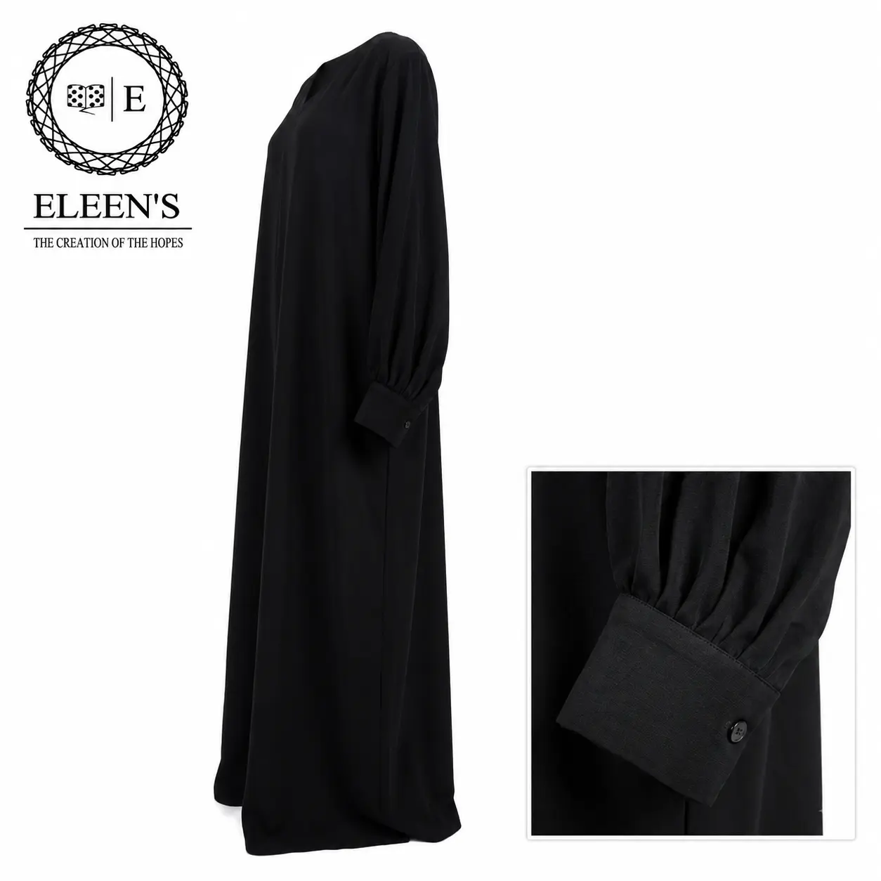Abaya ELIZÉE Col Tailleur ELEEN'S